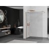 Mexen Kioto paroi de douche Walk-in 85 x 200 cm, transparent 8 mm, cuivre brossé - 800-085-101-65-00