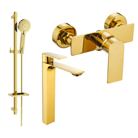Mexen Alexa DQ40 ensemble de douche, or - 71214DQ40-50