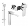 Mexen Alexa DQ62 ensemble de douche, chromé - 71214DQ62-00