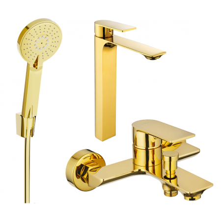 Mexen Alexa R40 ensemble baignoire, doré - 71213R40-50