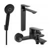 Mexen Alexa R40 ensemble de bain, noir - 71213R40-70