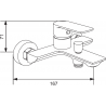 Mexen Alexa R62 ensemble de bain, doré - 71213R62-50