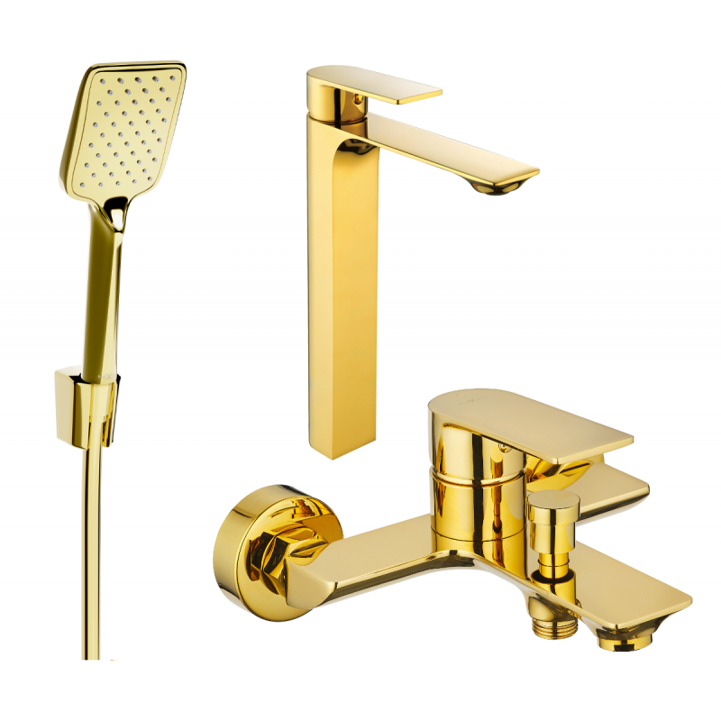 Mexen Alexa R62 ensemble de bain, doré - 71213R62-50