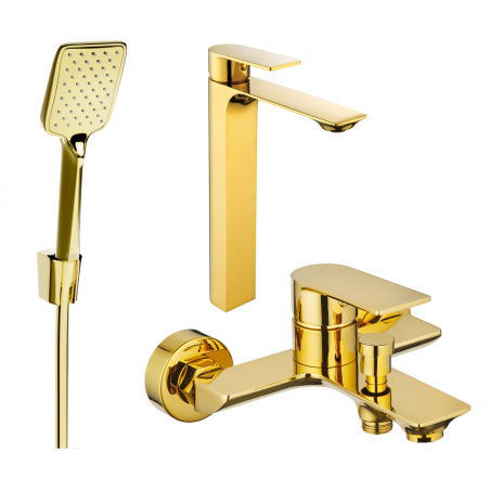 Mexen Alexa R62 ensemble baignoire, doré - 71213R62-50