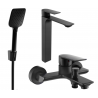 Mexen Alexa R62 ensemble bain, noir - 71213R62-70