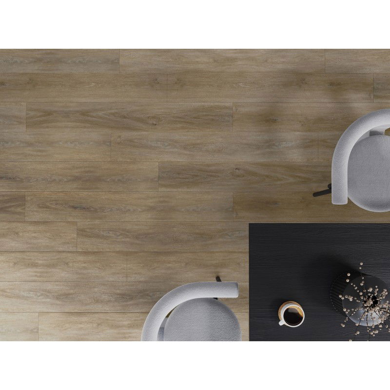 Mexen Palermo panneaux en vinyle 1240 x 182 mm SPC 6,5 mm, sous-couche IXPE 1,5 mm, 4 V-Joint, Chêne