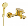 Baignoire Mexen Alexa R40 avec ensemble de douche, or - 7123R40-50