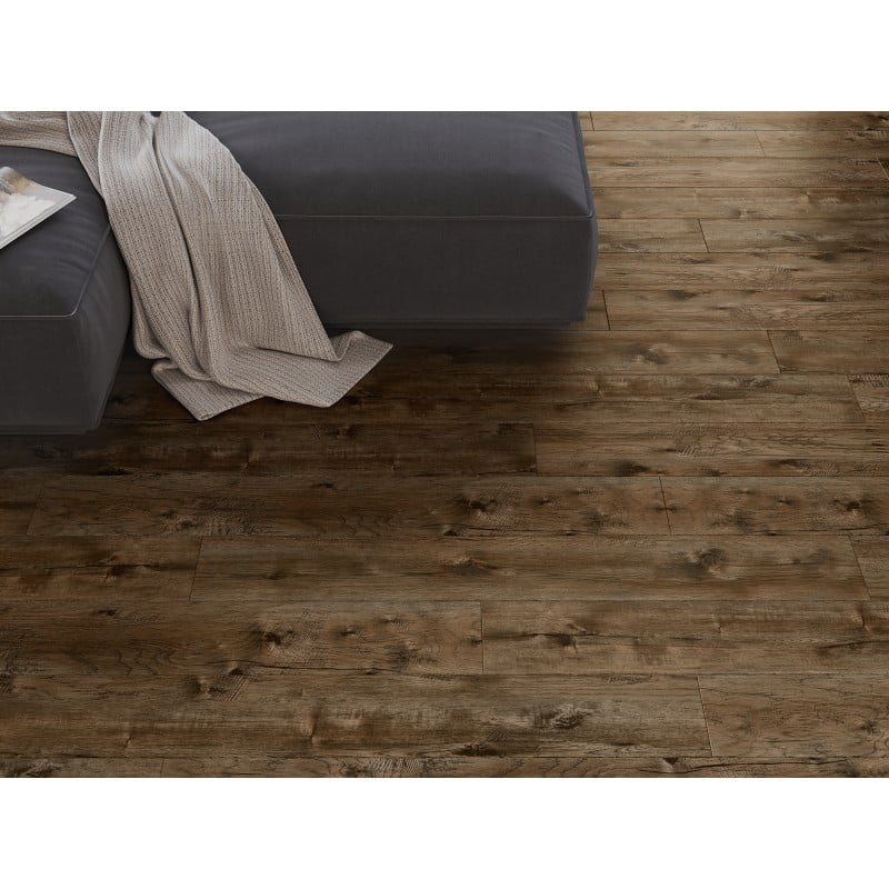 Mexen Orange Beach panneaux vinyles 1240 x 182 mm SPC 6,5 mm, sous-couche IXPE 1,5 mm, 4 V-Joint, Noyer