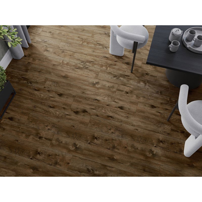 Mexen Orange Beach panneaux vinyles 1240 x 182 mm SPC 6,5 mm, sous-couche IXPE 1,5 mm, 4 V-Joint, Noyer