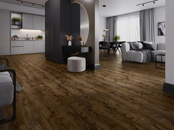 Mexen Mount Vernon panneaux vinyles 1240 x 182 mm SPC 6,5 mm, sous-couche IXPE 1,5 mm, 4 V-Fuge, Noyer