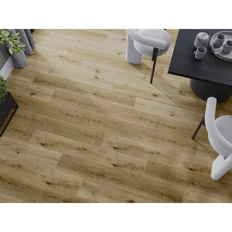 Mexen Oakley panneaux vinyles 1240 x 182 mm SPC 6,5 mm, sous-couche IXPE 1,5 mm, 4 V-Joint, Chêne - F1030-1240-182-505-4V1-01