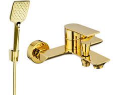 Mexen Alexa R62 robinet de baignoire avec ensemble de douche, or - 7123R62-50