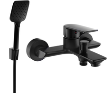 Mexen Alexa R62 robinet de bain avec ensemble de douche, noir - 7123R62-70