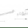 Mexen Tiber double porte-serviettes, Chrome - 7050525-00
