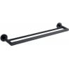 Double porte-serviettes Mexen Tiber, noir - 7050525-70
