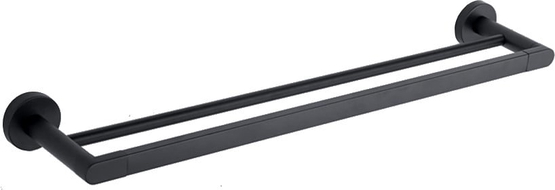 Mexen Tiber double porte-serviettes, Noir - 7050525-70