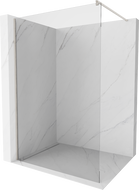 Mexen Kioto paroi de douche Walk-in 100 x 200 cm, transparent 8 mm, nickel brossé - 800-100-101-97-00