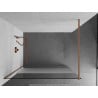Mexen Kioto paroi de douche Walk-in 80 x 200 cm, transparent/givre 8 mm, cuivre brossé - 800-080-101-65-35