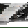 Mexen Kioto paroi de douche Walk-in 140 x 200 cm, transparent/fin 8 mm, laiton brossé - 800-140-101-65-35