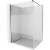 Mexen Kioto paroi de douche Walk-in 80 x 200 cm, transparent/satiné 8 mm, gris foncé brossé - 800-080-101-66-35