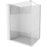 Mexen Kioto paroi de douche Walk-in 100 x 200 cm, transparent/frosté 8 mm, nickel brossé - 800-100-101-97-35