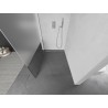 Mexen Kioto paroi de douche Walk-in 120 x 200 cm, transparent/givre 8 mm, nickel brossé - 800-120-101-97-35