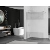 Mexen Kioto paroi de douche Walk-in 120 x 200 cm, transparent/givre 8 mm, nickel brossé - 800-120-101-97-35