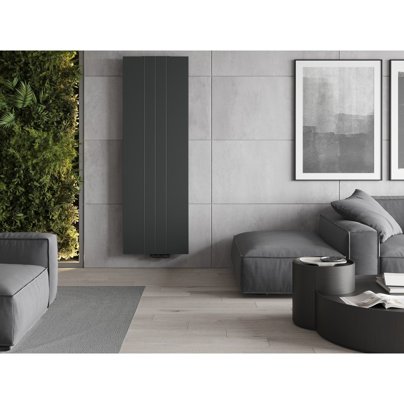 Mexen Line VS20SL radiateur panneau 1600 x 500 mm, raccordement central inférieur, 993 W, anthracite - W6VS20SL-160-050-66