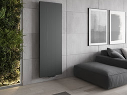 Chauffage en panneau Mexen Line VS20SL 1800 x 600 mm, connexion inférieure centrale, 1308 W, anthracite - W6VS20SL-180-060-66
