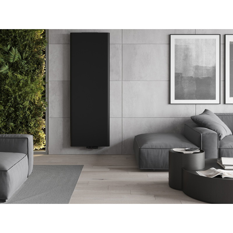 Mexen VR20S Flat radiateur à plaques 1600 x 300 mm, raccordement inférieur central, 596 W, noir - W6-160-030-70