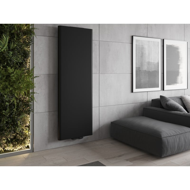 Mexen Flat VR20S radiateur plat 1800 x 300 mm, raccordement inférieur central, 654 W, noir - W6VR20S-180-030-70