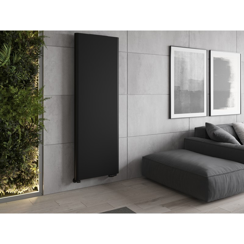 Mexen Flat VR20S radiateur plat 1800 x 300 mm, raccordement inférieur central, 654 W, noir - W6VR20S-180-030-70