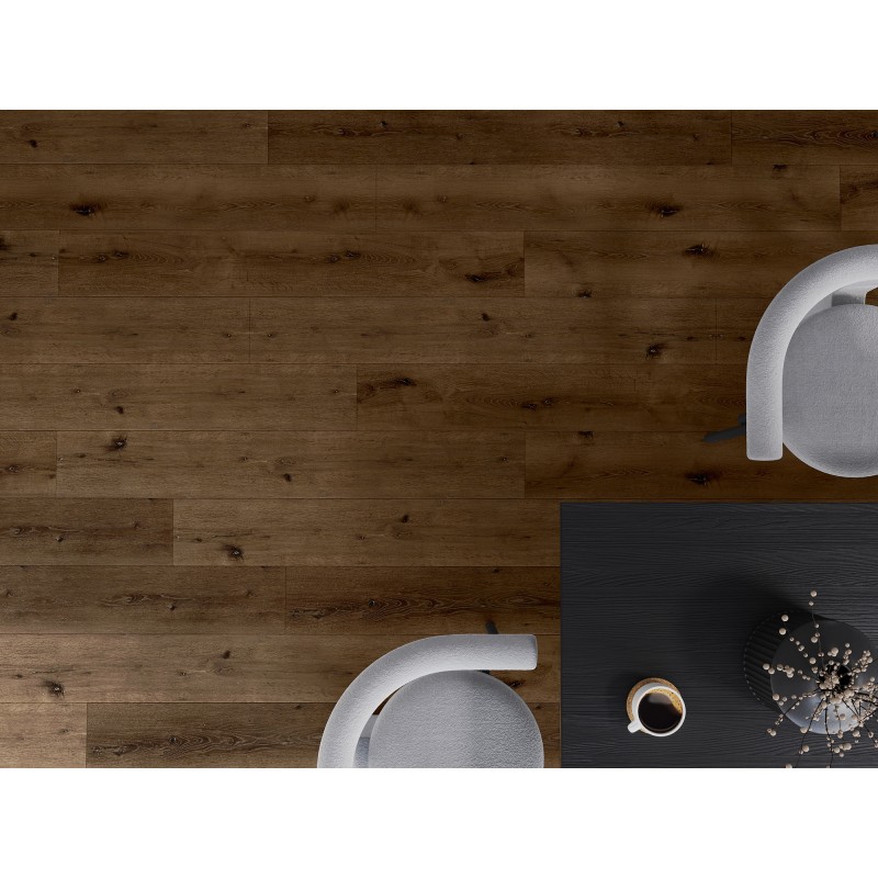 Mexen Strasburg panneaux en vinyle 1240 x 182 mm SPC 6,5 mm, sous-couche IXPE 1,5 mm, 4 V-Fuga, Chêne