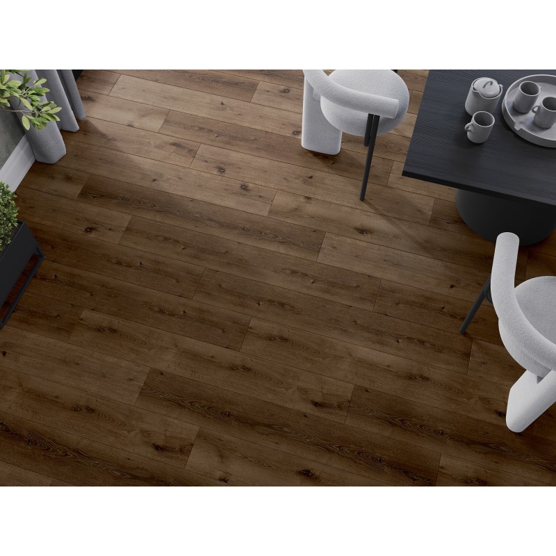 Mexen Strasburg panneaux en vinyle 1240 x 182 mm SPC 6,5 mm, sous-couche IXPE 1,5 mm, 4 V-Fuga, Chêne
