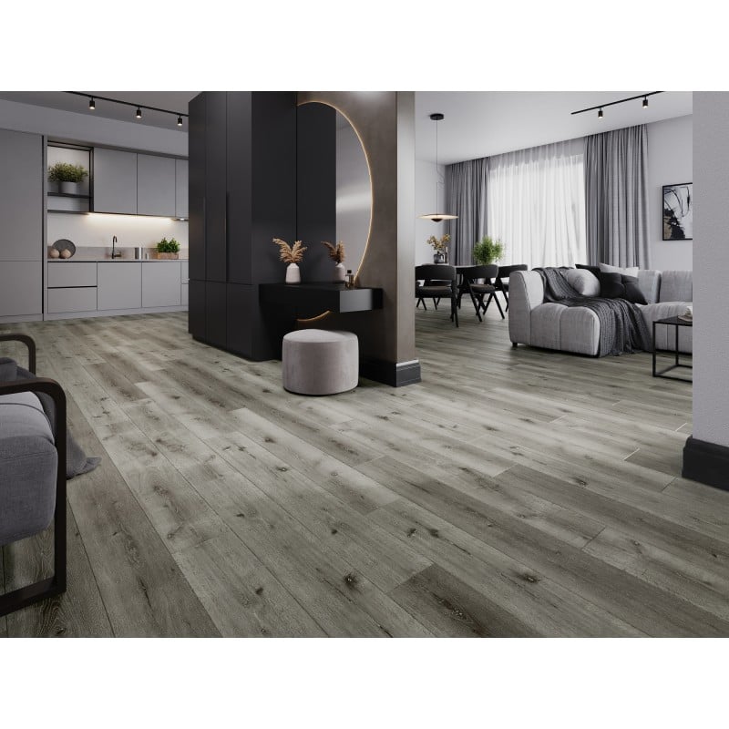 Mexen Lago Vista panneaux vinyles 1240 x 182 mm SPC 6,5 mm, sous-couche IXPE 1,5 mm, 4 V-Fuga, Chêne