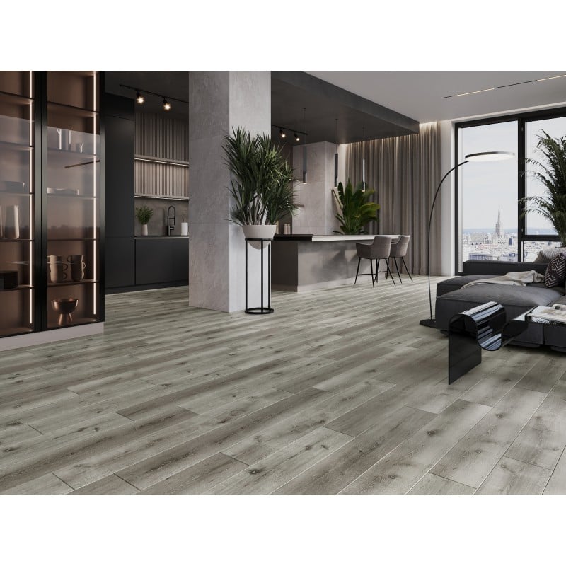 Mexen Lago Vista panneaux vinyles 1240 x 182 mm SPC 6,5 mm, sous-couche IXPE 1,5 mm, 4 V-Fuga, Chêne