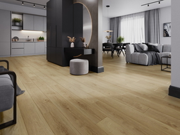 Mexen Anniston panneaux en vinyle 1240 x 182 mm SPC 6,5 mm, sous-couche IXPE 1,5 mm, 4 V-Fuga, Chêne