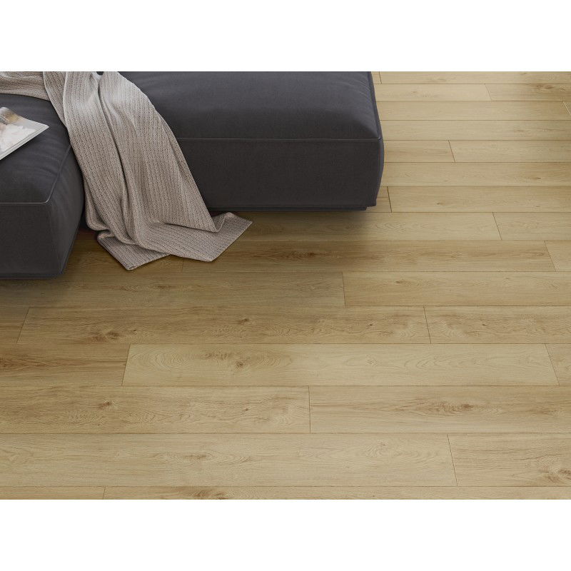 Mexen Anniston panneaux en vinyle 1240 x 182 mm SPC 6,5 mm, sous-couche IXPE 1,5 mm, 4 V-Fuga, Chêne