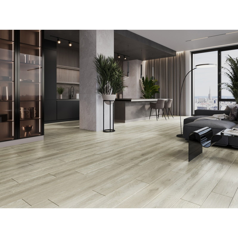 Mexen Sky Valley panneaux vinyles 1240 x 182 mm SPC 6,5 mm, sous-couche IXPE 1,5 mm, 4 V-Joint, Chêne