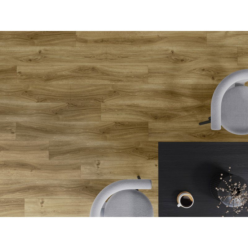 Mexen Amsterdam panneaux en vinyle 1240 x 182 mm SPC 6,5 mm, sous-couche IXPE 1,5 mm, 4 V-Joint, Chêne