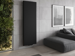 Mexen Flat VR20S radiateur à panneau 2000 x 600 mm, connexion inférieure centrale, 1417 W, noir - W6VR20S-200-060-70