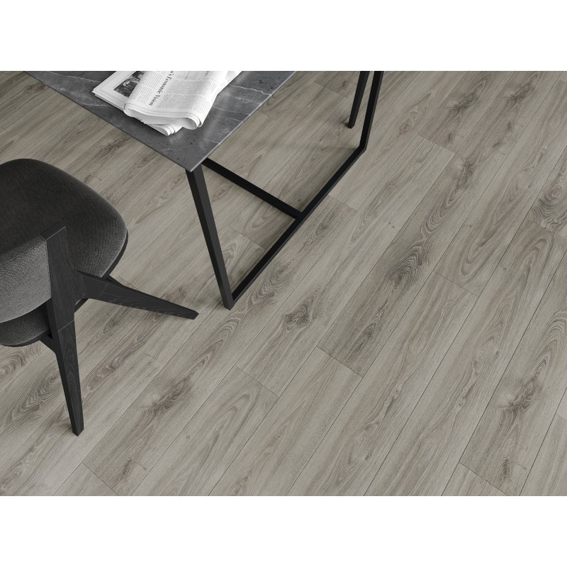 Mexen Silver Creek panneaux en vinyle 1240 x 182 mm SPC 6,5 mm, sous-couche IXPE 1,5 mm, 4 V-Fuga, Chêne