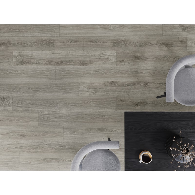 Mexen Silver Creek panneaux en vinyle 1240 x 182 mm SPC 6,5 mm, sous-couche IXPE 1,5 mm, 4 V-Fuga, Chêne