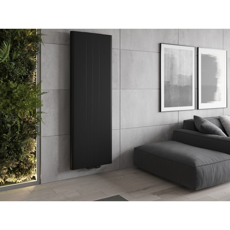 Mexen Line VR20SL radiateur en panneaux 2000 x 300 mm, connexion inférieure centrale, 709 W, noir - W6VR20SL-200-030-70