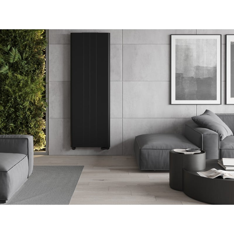 Mexen Line VR20SL radiateur panneau 1800 x 400 mm, raccordement inférieur central, 872 W, noir - W6VR20SL-180-040-70