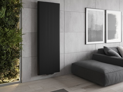 Mexen Line VR20SL radiateur à panneaux 2000 x 600 mm, connexion inférieure centrale, 1417 W, noir - W6VR20SL-200-060-70