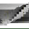 Mexen Kioto paroi de douche Walk-in 140 x 200 cm, graphite 8 mm, doré brossé - 800-140-101-55-40
