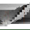 Mexen Kioto paroi de douche Walk-in 80 x 200 cm, graphite 8 mm, laiton brossé - 800-080-101-65-40
