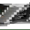 Mexen Kioto paroi de douche Walk-in 70 x 200 cm, graphite 8 mm, gun gray brossé - 800-070-101-66-40