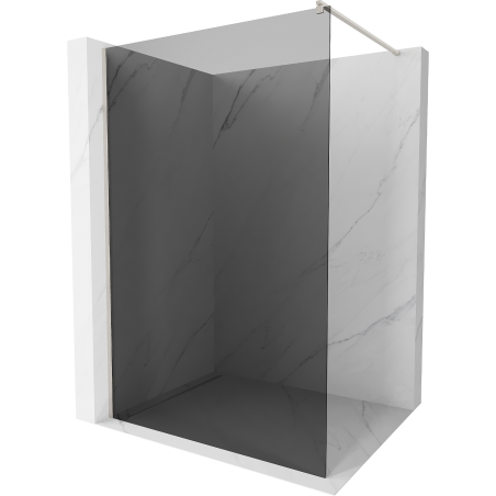 Mexen Kioto paroi de douche Walk-in 70 x 200 cm, graphite 8 mm, nickel brossé - 800-070-101-97-40
